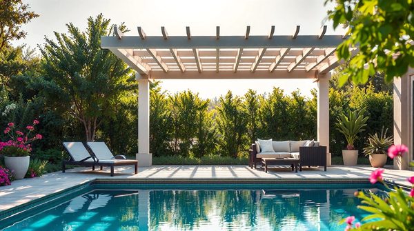 Transformez votre pool house avec une pergola stylée